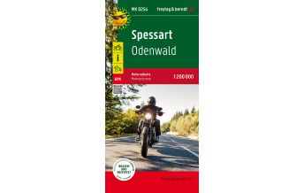 f&b Straßenkarten Spessart, Motorradkarte 1:200.000, freytag & berndt Freytag-Berndt und Artaria