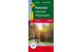f&b Straßenkarten Hunsrück - Saarland - Pfälzerwald, Motorradkarte 1:200.000, freytag & berndt Freytag-Berndt und Artaria