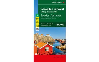 Straßenkarten Schweden Schweden Südwest, Straßen- und Freizeitkarte 1:250.000, freytag & berndt Freytag-Berndt und ARTARIA