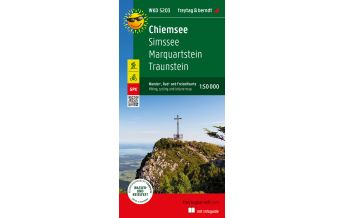 f&b Wanderkarten Chiemsee, Wander-, Rad- und Freizeitkarte 1:50.000, freytag & berndt, WKD 5203, mit Infoguide Freytag-Berndt und ARTARIA