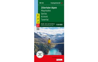 f&b Wanderkarten Zillertaler Alpen, Wander-, Rad- und Freizeitkarte 1:50.000, freytag & berndt, WK 0152 Freytag-Berndt und Artaria