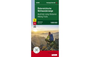 f&b Wanderkarten Österreichische Weitwanderwege, Wanderkarte 1:800.000, freytag & berndt Freytag-Berndt und Artaria