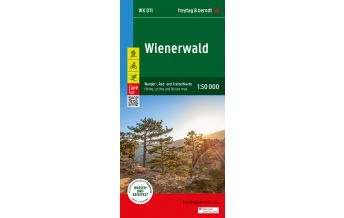 f&b Hiking Maps Wienerwald, Wander-, Rad- und Freizeitkarte 1:50.000, freytag & berndt, WK 011 Freytag-Berndt und Artaria
