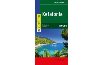 f&b Straßenkarten Kefalonia, Straßenkarte 1:50.000, freytag & berndt Freytag-Berndt und Artaria