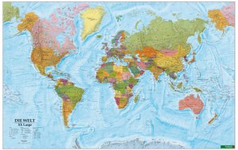 Weltkarten Magnetmarkiertafel: Die Welt XXL 1:20.000.000 Freytag-Berndt und Artaria