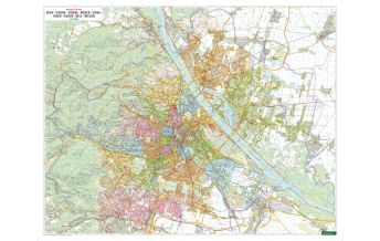 f&b Stadtpläne Wandkarte: Wien 1:20.000, Bezirke farbig Freytag-Berndt und Artaria