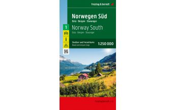 Straßenkarten Norwegen Norwegen Süd, Straßen- und Freizeitkarte 1:250.000, freytag & berndt Freytag-Berndt und Artaria