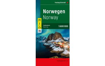 f&b Road Maps Norwegen, Straßenkarte 1:600.000, freytag & berndt Freytag-Berndt und Artaria