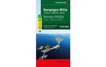Road Maps Norway Norwegen Mitte, Straßen- und Freizeitkarte 1:250.000, freytag & berndt Freytag-Berndt und Artaria