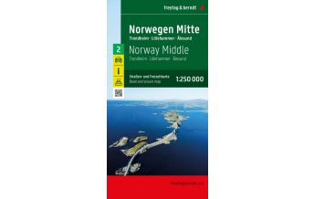 Road Maps Norway Norwegen Mitte, Straßen- und Freizeitkarte 1:250.000, freytag & berndt Freytag-Berndt und Artaria