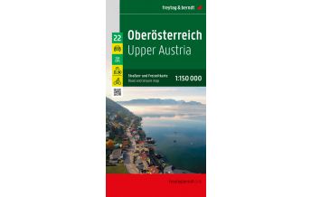 f&b Straßenkarten Oberösterreich, Straßen- und Freizeitkarte 1:150.000, freytag & berndt Freytag-Berndt und Artaria