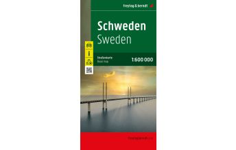 f&b Straßenkarten Schweden, Straßenkarte 1:600.000, freytag & berndt Freytag-Berndt und Artaria