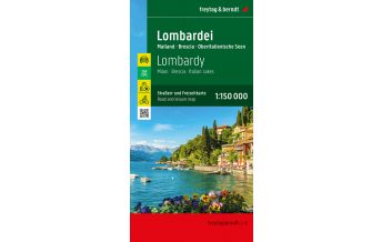 f&b Road Maps Lombardei, Straßen- und Freizeitkarte 1:150.000, freytag & berndt Freytag-Berndt und Artaria