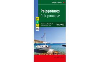 f&b Road Maps Peloponnes, Straßen- und Freizeitkarte 1:150.000, freytag & berndt Freytag-Berndt und Artaria