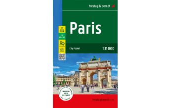 f&b City Maps Paris, Stadtplan 1:11.000, freytag & berndt Freytag-Berndt und Artaria