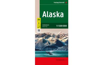 f&b Road Maps Alaska, Straßenkarte 1:1,5 Mio, freytag & berndt Freytag-Berndt und Artaria