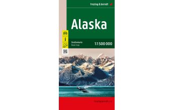 f&b Road Maps Alaska, Straßenkarte 1:1,5 Mio, freytag & berndt Freytag-Berndt und Artaria