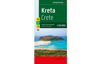 f&b Straßenkarten Kreta, Straßen- und Freizeitkarte 1:150.000, freytag & berndt Freytag-Berndt und Artaria