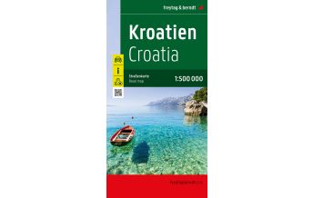 f&b Road Maps Kroatien, Straßenkarte 1:500.000, freytag & berndt Freytag-Berndt und Artaria