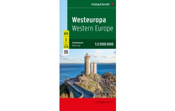 f&b Road Maps Westeuropa, Straßenkarte 1:2.000.000, freytag & berndt Freytag-Berndt und Artaria