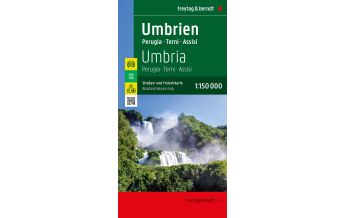 f&b Straßenkarten Umbrien, Straßen- und Freizeitkarte 1:150.000, freytag & berndt Freytag-Berndt und Artaria