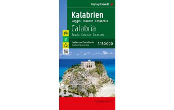 f&b Road Maps Kalabrien, Straßen- und Freizeitkarte 1:150.000, freytag & berndt Freytag-Berndt und Artaria
