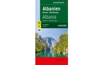 f&b Road Maps Albanien, Straßenkarte 1:400.000, freytag & berndt Freytag-Berndt und Artaria