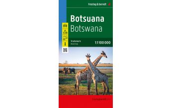f&b Road Maps Botsuana, Straßenkarte 1:1.100.000, freytag & berndt Freytag-Berndt und Artaria