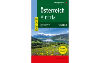 f&b Straßenkarten Österreich, Autoatlas 1:150.000, Großer Reise-Atlas mit Camping und Caravaning Freytag-Berndt und Artaria