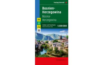 Road Maps Bosnia and Herzegovina Bosnien-Herzegowina, Straßen- und Freizeitkarte 1:200.000, freytag & berndt Freytag-Berndt und Artaria