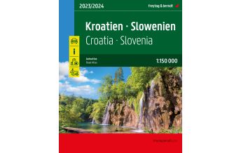 f&b Straßenkarten Kroatien - Slowenien, Autoatlas 1:150.000 Freytag-Berndt und Artaria