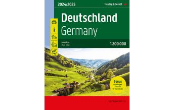 f&b Straßenkarten Deutschland, Autoatlas 1:200.000, 2024/2025, freytag & berndt Freytag-Berndt und Artaria