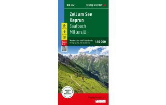 f&b Hiking Maps Zell am See - Kaprun, Wander-, Rad- und Freizeitkarte 1:50.000, freytag & berndt, WK 382 Freytag-Berndt und Artaria