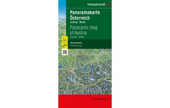 f&b Straßenkarten Österreich Panoramakarte, Sommer / Winter, freytag & berndt Freytag-Berndt und Artaria