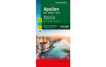 f&b Road Maps Apulien, Straßen- und Freizeitkarte 1:150.000, freytag & berndt Freytag-Berndt und Artaria
