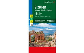 f&b Road Maps Sizilien - Palermo, Autokarte 1:150.000 Freytag-Berndt und Artaria