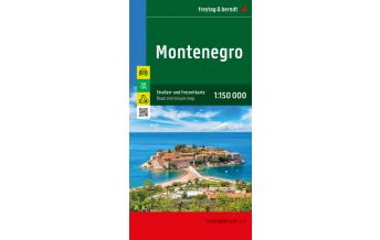Straßenkarten Montenegro Montenegro, Straßen- und Freizeitkarte 1:150.000, freytag & berndt Freytag-Berndt und Artaria