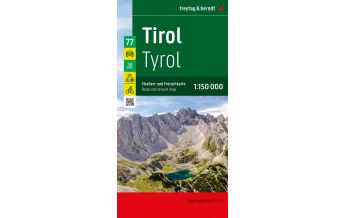 f&b Road Maps Tirol, Straßen- und Freizeitkarte 1:150.000, freytag & berndt Freytag-Berndt und Artaria