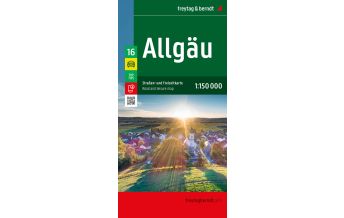 f&b Road Maps Allgäu, Straßen- und Freizeitkarte 1:150.000, freytag & berndt Freytag-Berndt und Artaria