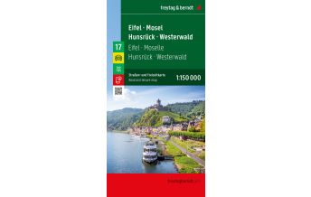 f&b Straßenkarten Eifel - Mosel - Hunsrück - Westerwald, Straßen- und Freizeitkarte 1:150.000, freytag & berndt Freytag-Berndt und Artaria