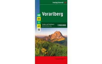 f&b Road Maps Vorarlberg, Auto- & Freizeitkarte 1:100.000 Freytag-Berndt und Artaria