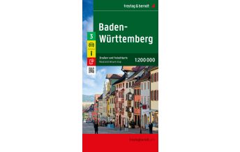 f&b Straßenkarten f&b Auto + Freizeitkarte 3, Baden-Württemberg 1:200.000 Freytag-Berndt und Artaria