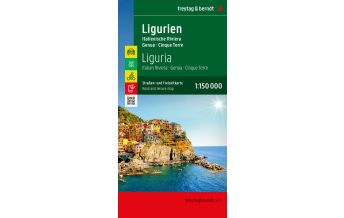 f&b Straßenkarten Ligurien, Straßen- und Freizeitkarte 1:150.000, freytag & berndt Freytag-Berndt und Artaria