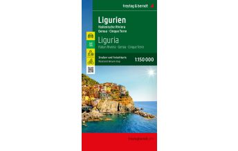 f&b Straßenkarten Ligurien, Straßen- und Freizeitkarte 1:150.000, freytag & berndt Freytag-Berndt und Artaria