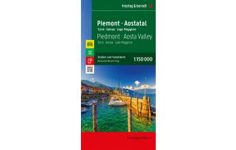 f&b Road Maps Piemont - Aostatal, Straßen- und Freizeitkarte 1:150.000, freytag & berndt Freytag-Berndt und Artaria