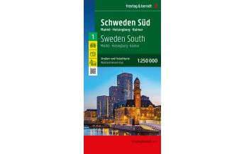 f&b Road Maps Schweden Süd, Straßen- und Freizeitkarte 1:250.000, freytag & berndt Freytag-Berndt und Artaria