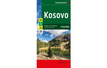 Road Maps Kosovo Kosovo, Straßen- und Freizeitkarte 1:150.000, freytag & berndt Freytag-Berndt und Artaria