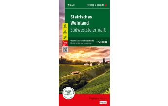 f&b Hiking Maps Steirisches Weinland, Wander-, Rad- und Freizeitkarte 1:50.000, freytag & berndt, WK 411 Freytag-Berndt und Artaria