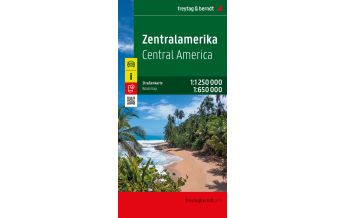 Straßenkarten Nord- und Mittelamerika Zentralamerika, Straßenkarte 1:1.250.000 / 1:650.000 Freytag-Berndt und Artaria