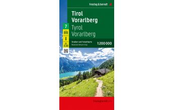 f&b Straßenkarten Tirol - Vorarlberg, Straßen- und Freizeitkarte 1:200.000, freytag & berndt Freytag-Berndt und Artaria